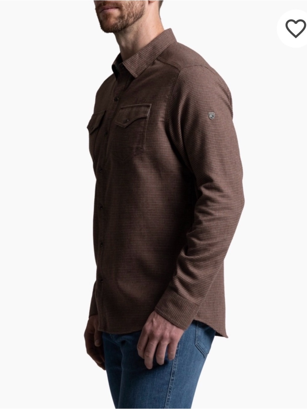 Kuhl Men's Uproar Burgundy Long Sleeve Button Down Shirt Mountains Hiking, L